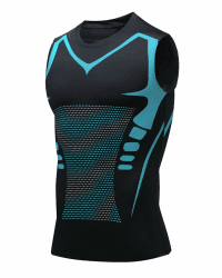 NEMXCE Kompressionsshirt Herren Shapewear Compression Shirt Bauchweg Unterhemd Body Shaper Tank Top Funktionsshirt 3XL Schwarz Angebot bei HelloDeals