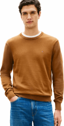 Tommy Hilfiger Essential SSNL Cotton Crew Neck M Brown (Highland Khaki) Angebot bei HelloDeals