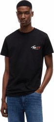 Tommy Jeans Herren TJM Slim Sign Chest Ss Tee EXT Dm0dm22538 S/S T-Shirt (1er Pack) XL Black (Black) Angebot bei HelloDeals