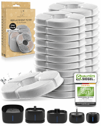 Pretty Paw Katzenbrunnen Filter Original Ersatzfilter 24er Pack | Original Filter für Katzen Brunnen von Pretty Paw Angebot bei HelloDeals