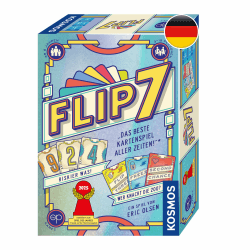 Kosmos Flip 7, Kartenspiel mit schnellem und einfachen Black Jack Prinzip | Deutsche Ausgabe, für 3-18 Personen ab 8 Jahren, lustiges Spiel für große Gruppen, nominiert zum Spiel des Jahres 2025 Angebot bei HelloDeals