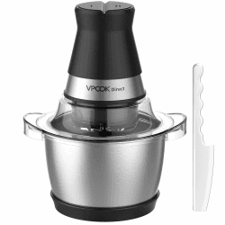 Zerkleinerer küche elektrisch mit 1.2 L Edelstahl Behälter | Elektrischer Multizerkleinerer 400 W, mit 4 Edelstahl Klingen, für Fleisch, Gemüse, Zwiebeln Angebot bei HelloDeals