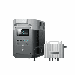 EcoFlow Delta 2 tragbare Powerstation mit Stream Mikrowechselrichter 800W | 0% VAT, 1024Wh LiFePO4-Batterie, Schnellladung von 0-80% in 50 Min., erweiterbar auf 3 kWh, für Zuhause, Camping und Reise WN2+DELTA 2 Angebot bei HelloDeals