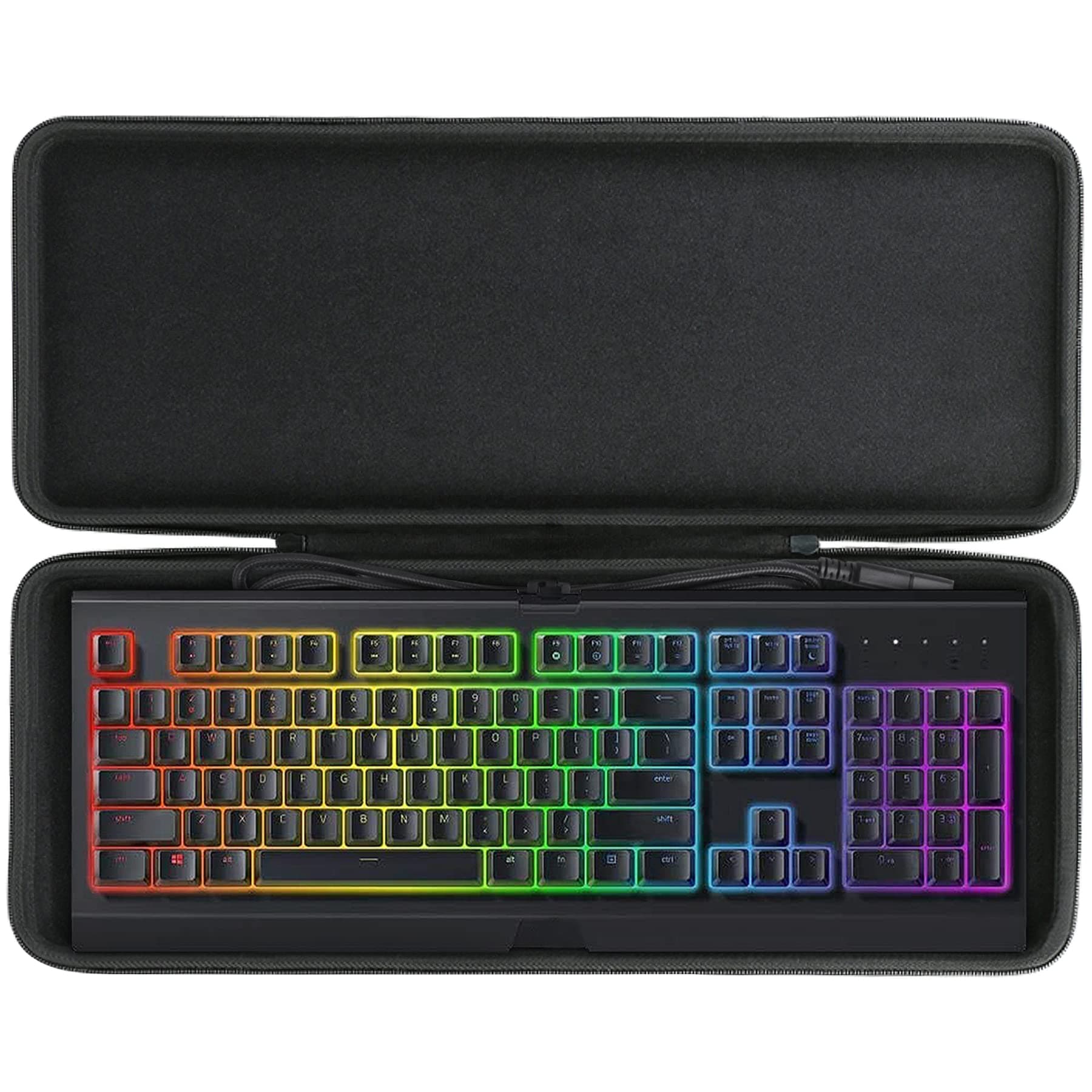 co2CREA Harte Tastatur reiseschutzhülle Etui Tasche für Razer cynosa V2 /Cynosa Chroma/BlackWidow V3 Pro/huntman Elite/Ornata V2 /huntman V2 Mechanical Gaming Tastatur | Blackwidow V3 Pro/Blackwidow V3 /Huntsman Elite/Huntsman V2 analoge Gaming-Tastatur, Angebot bei HelloDeals