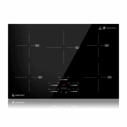 AMZCHEF Induktionskochfeld 80cm, Einbau Induktionskochplatte 5 Zonen mit Booster und 9 Stufen, Pausenfunktion, Warmhalten, Slider-Steuerung, Timer, Sicherheitsschloss, 9500W Schwarz 5 zones Angebot bei HelloDeals