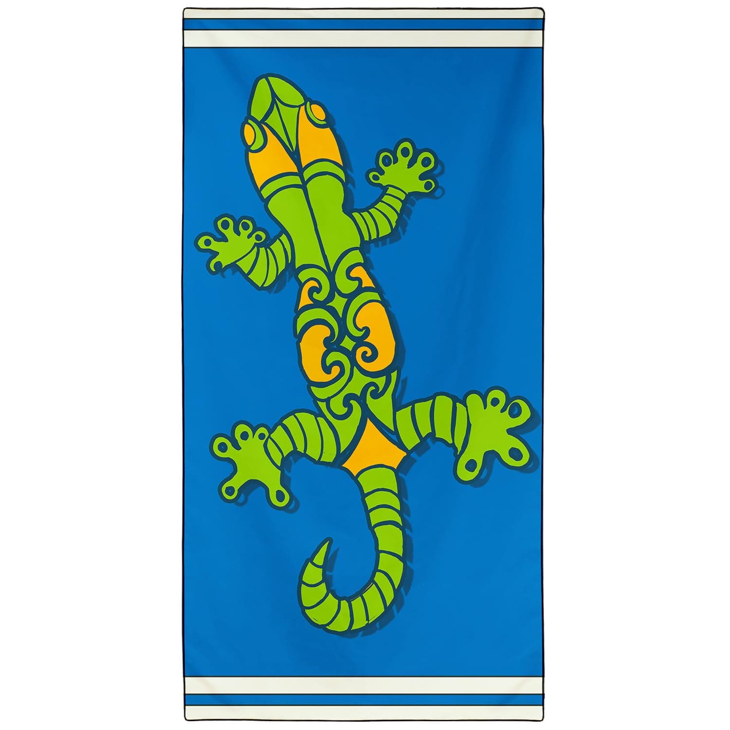 Zomer Mikrofaser Strandtuch 180x90cm Badetuch Groß Leicht Schnelltrocknend Sandfrei Strandhandtuch XXL für Sport Travel Camping Beach Gym, Gecko Angebot bei HelloDeals