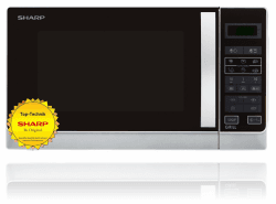 Sharp R642INW Mikrowelle / 2-in-1 Grill-Kompakt-Mikrowellengerät/Tageszeitanzeige/Kindersicherung Angebot bei HelloDeals
