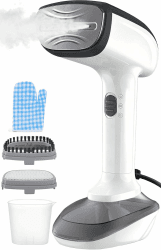 NTAYDZSW Steamer Dampfglätter für Kleidung, 1800W Handheld Dampfbügeleisen mit 300ml Wassertank, 20s Schnelles Aufheizen, Auto-Abschaltung, Tragbarer Reisebügeleisen für Zuhause und Reise Weiß Angebot bei HelloDeals