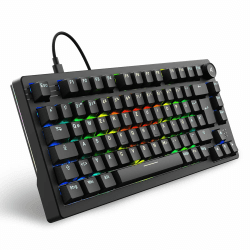 Sharkoon Skiller SGK25 RGB, Gaming Tastatur, 75% Layout, Hot Swap, Huano RED geschmierte Schalter, schwarz Angebot bei HelloDeals