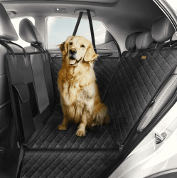 HELDENWERK® Autoschondecke Hund Rücksitz wasserdicht & Kratzfest universal | Hundedecke für Auto Rückbank inkl. Seitenschutz & Sichtfenster, Rutschfeste Unterseite, Einfache Montage, Mittig teilbar Angebot bei HelloDeals