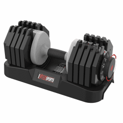 EnterSports 10kg/12kg/18kg/20kg/27kg/40kg Verstellbare Hanteln Einstellbare Platzsparende Hantel, Hanteln mit rutschfestem Griff,Gut für Zuhause, Büro, Fitnessstudio, Körpertraining Schwarz 27KG Single Angebot bei HelloDeals
