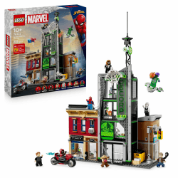 LEGO ǀ Marvel Spider-Man vs. Oscorp - Bauset zum Sammeln für Kinder mit 8 Minifiguren, darunter auch Spider-Woman, Miles Morales, Ghost Spider und Green Goblin - Geschenk ab 10 Jahren - 76324 Angebot bei HelloDeals