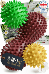 HELDSON Igelball Fußmassage 3er Set – Massageball Noppenball Peanut Ball | Ein Set für Hand, Fuß & Rücken – Mini Ball 5cm, Noppenball 7cm und Peanutball mit individuell regulierbarem Härtegrad 3er Set inkl. Peanutball Angebot bei HelloDeals