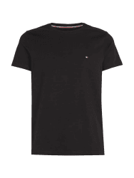 Tommy Hilfiger Herren T-Shirt Kurzarm Core Stretch Slim Fit M Schwarz Angebot bei HelloDeals