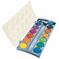 Pelikan Deckfarbkasten K12 eco, 12 Farben + Deckweiß, recycelter Kunststoff, ab 3 Jahre Deckfarbkasten Eco Angebot bei HelloDeals