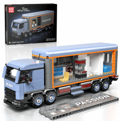 Mould King 24071 Klemmbausteine LKW Modellbausatz Bausteine Container LKW Wohnmobil Bausatz MOC Sammelmodell Geschenke für Erwachsene (615 Teile) LKW Wohnmobil bausteine Angebot bei HelloDeals