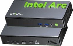 GMKtec AI Mini PC Intel Core Ultra 7 256V (8C/8T Turbo 4,8 GHz) (übertrifft i9-13900HK / R7 8745HS), NPU/GPU: 115 Tops, Intel ARC 140V, 16 GB LPDDR5X, 512 GB SSD, 5GbE LAN, Dual USB4 Intel Core Ultra 7 256V 16+512GB Angebot bei HelloDeals