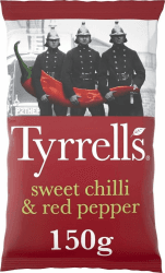 Tyrrells Sweet Chilli & Red Pepper 150g 150 g (1er Pack) Sweet Chili Angebot bei HelloDeals