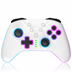 Xbox Controller Wireless für Xbox One,Xbox Series X/S,Xbox One X/S,Weiß | 2.4GHz RGB LED Licht Wireless Controller mit 3.5mm Kopfhörerbuchse Angebot bei HelloDeals