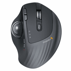 ProtoArc EM01 NL Kabellose Trackball-Maus, 0/20° Verstellbarer Winkel | Ergonomische, USB & 2*Bluetooth, Daumensteuerung, 5 DPI-Stufen, Wiederaufladbar, Leise Klicks, für PC/Mac/iPad/Windows Black Ball Angebot bei HelloDeals
