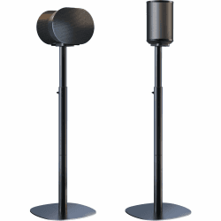 Lautsprecherständer Kompatibel mit SONOS Era 100 SL, Era 100 und Era 300 | Höhenverstellbare 74-99 cm, Kabelmanagement, Max. Belastung 5 kg pro Ständer, 1 Paar, Schwarz Schwarz Doppelpack Angebot bei HelloDeals