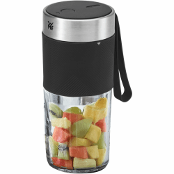 WMF Küchenminis Mix on the go 300 ml, Mini Mixer to go, USB Mixer Smoothie Maker, aufladbarer Personal Blender, tragbarer Mixer für Smoothies, Shakes Schwarz Angebot bei HelloDeals