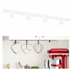 Standmixer Zubehör Halter - Universeller Küchenhaken zur Wandmontage,Kompatibel mit Kitchen Aid Mixer Zubehör,Aufbewahrungshilfe für KitchenAid & Andere Mixer (Transparent) Angebot bei HelloDeals