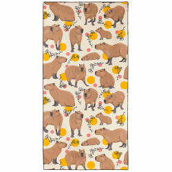 Zomer Mikrofaser Strandtuch 180x90cm Badetuch Groß Leicht Schnelltrocknend Sandfrei Strandhandtuch XXL für Sport Travel Camping Beach Gym, Kapibara-1 Angebot bei HelloDeals