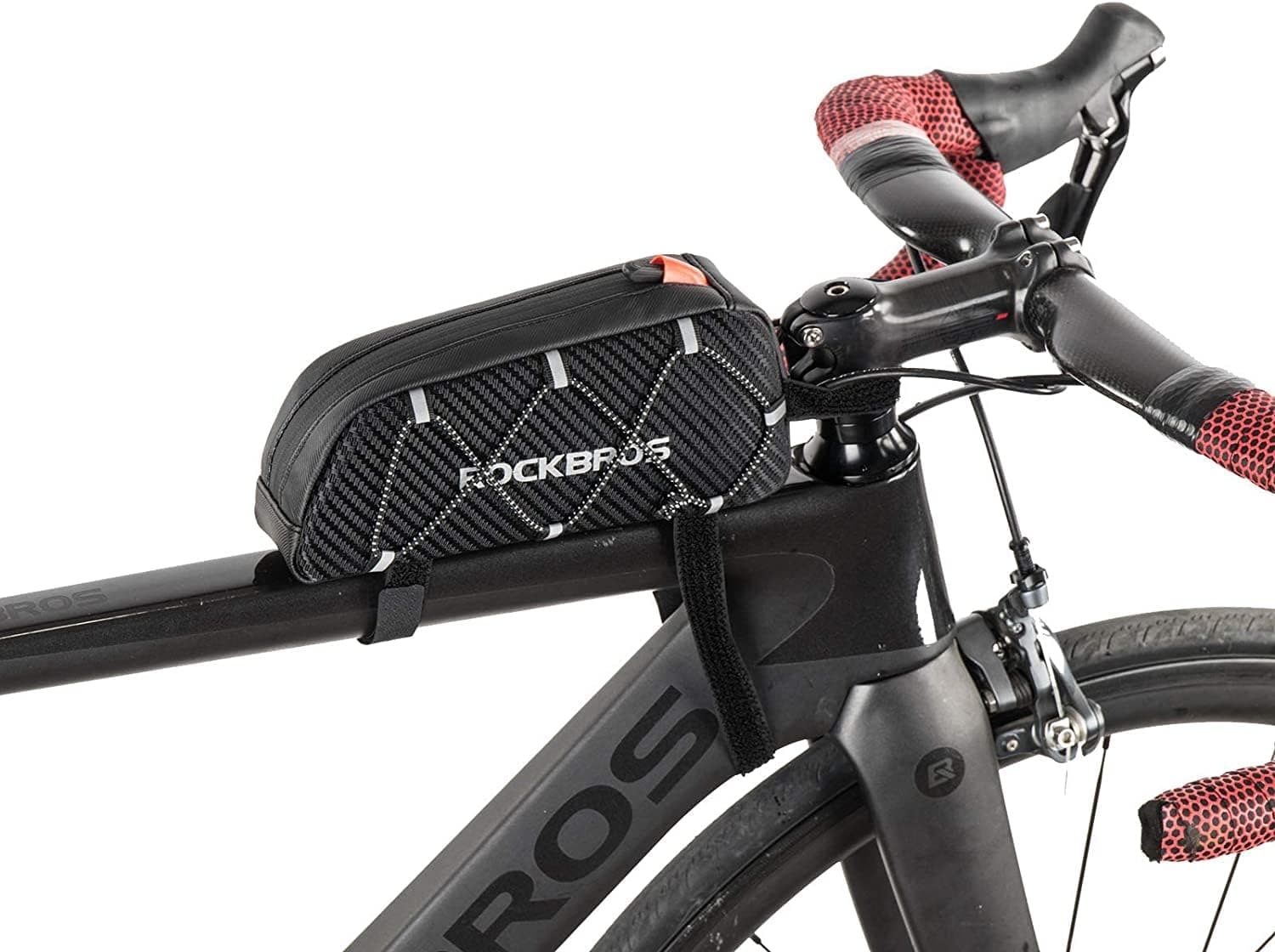 ROCKBROS Fahrrad Rahmentasche Oberrohrtasche ca.1L mit Seitliche Kordel | Fahrradtasche aus Kratzfestes PU Gewebe, Reflektierend Bikepacking für Rennrad Gravelbike MTB E Bike 22*10*5,5 cm 1 L Schwarz Angebot bei HelloDeals