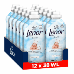 Lenor Weichspüler Sensitiv, 12x38 Wäschen | Sorgt für unschlagbare Weichheit und ist hypoallergen, ideal für empfindliche Haut. Angebot bei HelloDeals