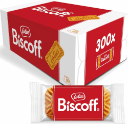 Lotus Biscoff | Orginal Karamellisierter Keks | 300 Einzeln Verpackte Kekse | Einzigartiger Knuspriger Geschmack | Vegan | Kein Zusatz von Aromen oder Farbstoffen | 1.875 kg | Vegan | Nur Natürliche Inhaltsstoffe | Ohne Farbstoffe oder Zugesetzte Aromen K Angebot bei HelloDeals