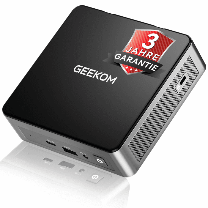 GEEKOM Business Mini PC Air12, Intel 7505, 512GB SSD, DDR4 RAM(aufrüstbar) | N100/N150-Alternative, kompakt, 3 Displays bis 8K, 5× USB und Windows 11 Pro – für Büro & Homeoffice(3 Jahre Garantie) AIR12 PT7505 (8GB + 512GB) Angebot bei HelloDeals