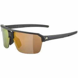ALPINA Swift - Stylische Sonnenbrille für Erwachsene, für Freizeit und Sport, Bruchfeste Scheiben, mit UV-A-, B- & -C-Schutz Black-gold Wraparound Einheitsgröße Angebot bei HelloDeals