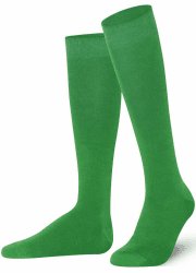 Mysocks Unisex Kniestrümpfe lange Socken, aus extra fein gekämmter Baumwolle | Nahtloser Zeh | Weiches Latexband 37-41 1 Paar Grün Angebot bei HelloDeals
