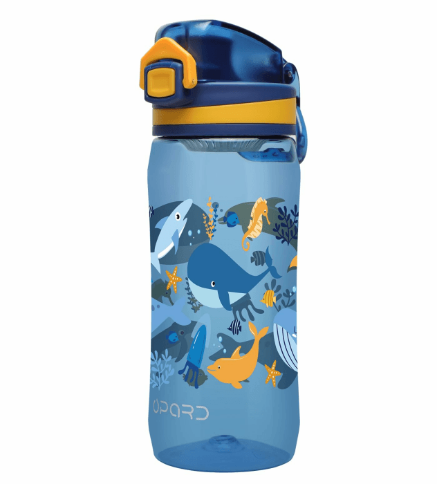 Opard 500ml Trinkflasche Kinder, Mit auslaufsicherem Flip-Top-Deckel, wiederverwendbarem BPA-freiem Tritan für Schule und Reisen 500 ml Blau-meerestiere Angebot bei HelloDeals