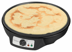 Bestron Crêpes Maker im Retro Design, für Crepes mit Ø 30 cm, inkl. Teigverteiler & Crêpes-Wender, mit Antihaftbeschichtung, 1000 Watt, Farbe: Schwarz Angebot bei HelloDeals