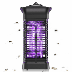 Insektenvernichter Elektrisch, Mückenfalle für Innen und Aussen | 360° UV-Licht lockt Insekten an, 3000V Hochspannung, IPX4 geschützt, 0,7cm Schutzgitter, Auffangschale leicht entnehmbar Schwarz Angebot bei HelloDeals