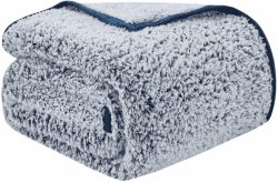 EMME Kuscheldecke Sherpa Decke 150x200 Dicke Warm Flauschig Navy Sofadecke | OEKO-TEX Doppelgesicht Elegant Sofadecke Thermo Extra Weich Gemütlich Wendbar Flauschig Wohndecke Für Couch & Bett Erwachsene 04-navy Blau 150 x 200cm Angebot bei HelloDeals