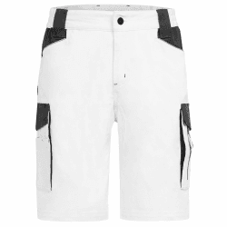 BWOLF Daytona Arbeitsshorts Stretch, Arbeitshosen Männer Kurze, Arbeitshose Herren mit vielen Taschen M Weiß Angebot bei HelloDeals