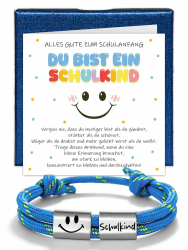 Schulkind 2026 Armband Junge Mädchen Smiley, Mutmacher Einschulung Geschenk | Schultüte Füllung Jungen Mädchen Glücksbringer Schulanfang, Schultüte Inhalt Geschenke zur Einschulung Angebot bei HelloDeals