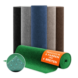 Floordirekt Kunstrasen Outdoor Teppich Farbwunder Pro - Balkonteppich - Rasenteppich für Terrasse, Balkon und Freizeit - leicht zu verlegen (100 x 100 cm, Grün) 100 x 100 cm (Rechteckig) Grün Angebot bei HelloDeals