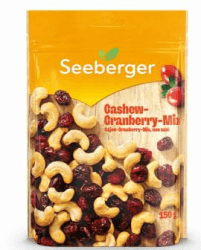 Seeberger Cashew-Cranberry-Mix, Süß-säuerliche Kombination (1x 400 g) Fruchtig 400.00 g (1er Pack) Angebot bei HelloDeals