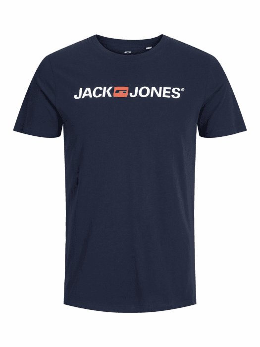 JACK & JONES Male T-Shirt Logo T-Shirt | T-shirt M Navy Blazer Angebot bei HelloDeals