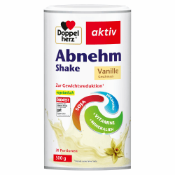 Doppelherz Abnehm Shake – Mahlzeitenersatz mit leckerem Vanille-Geschmack für eine gewichtskontrollierende Ernährung – 20 Portionen Vanille-Geschmack 500 g (1er Pack) Angebot bei HelloDeals