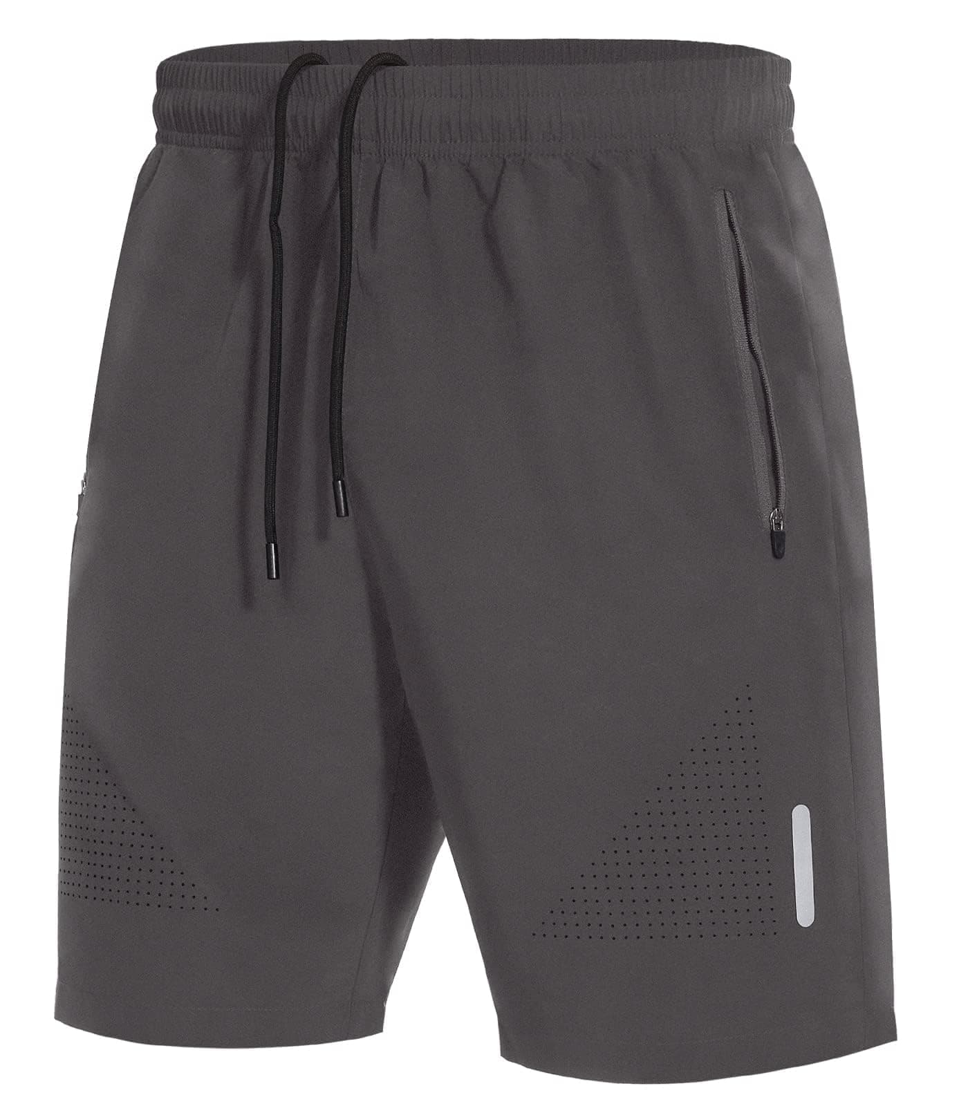 SIHOHAN Herren Sport Shorts Schnell Trocknend mit Reißverschlusstasch | Sporthose Kurze Hose Geeignet für Verschiedene Freizeit und Sport Gelegenheiten XL Grau Angebot bei HelloDeals