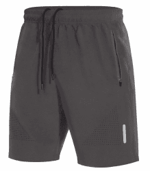 SIHOHAN Herren Sport Shorts Schnell Trocknend mit Reißverschlusstasch | Sporthose Kurze Hose Geeignet für Verschiedene Freizeit und Sport Gelegenheiten XL Grau Angebot bei HelloDeals