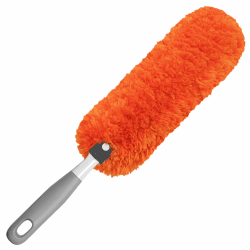TidyBliss Mikrofaser Staubwedel, Waschbar & Wiederverwendbar Handgerät Dust Cleaner, Fusselfrei Staubwischer für Heim, Büro, Auto, Möbel, Jalousien, Spinnwebentfernung (Orange) Angebot bei HelloDeals