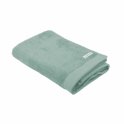 TOM TAILOR Duschtuch, 70x140 cm, 100% Baumwolle/ Frottier, mit zwei Aufhängern und Label mit Logo, COLOR BATH TOWEL Türkis (Fresh Sage) Türkis 70x140 cm Angebot bei HelloDeals