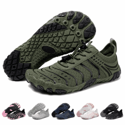 Barfußschuhe Damen Herren Sommer Strandschuhe Schnell Trocknend Aquaschuhe Multifunktionsschuhe Outdoor Barfussschuhe Leicht Atmungsaktive Schwimmschuhe Komfortable Fitnessschuhe 40 EU Grün Angebot bei HelloDeals