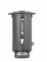 HENDI Heißgetränkespender, UNIQ, für Glühwein und Wasser, 9L, Schwarz | Tropffreier Zapfhahn, Wasserstandsanzeige, Glühweinkocher, Heißgetränkeautomat, 230V/950W, 307x330x(H)450mm, Edelstahl, PP Schwarz 9 Liter Angebot bei HelloDeals